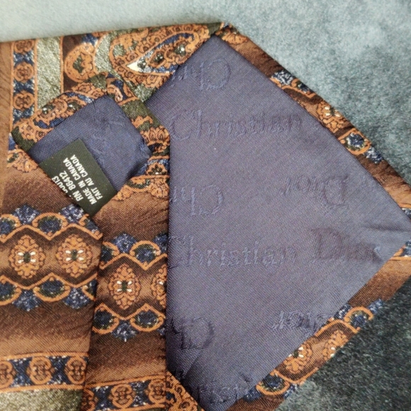 🇨🇦 Vintage Christian Dior silk tie vintage like new - Picture 3 of 5
